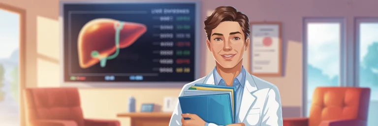 ein Arzt mit verschiedenen Vitalwerten im Hintergrund