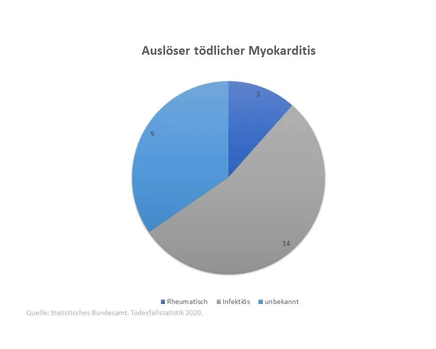 Grafik: Auslöser für tödliche Myokarditis